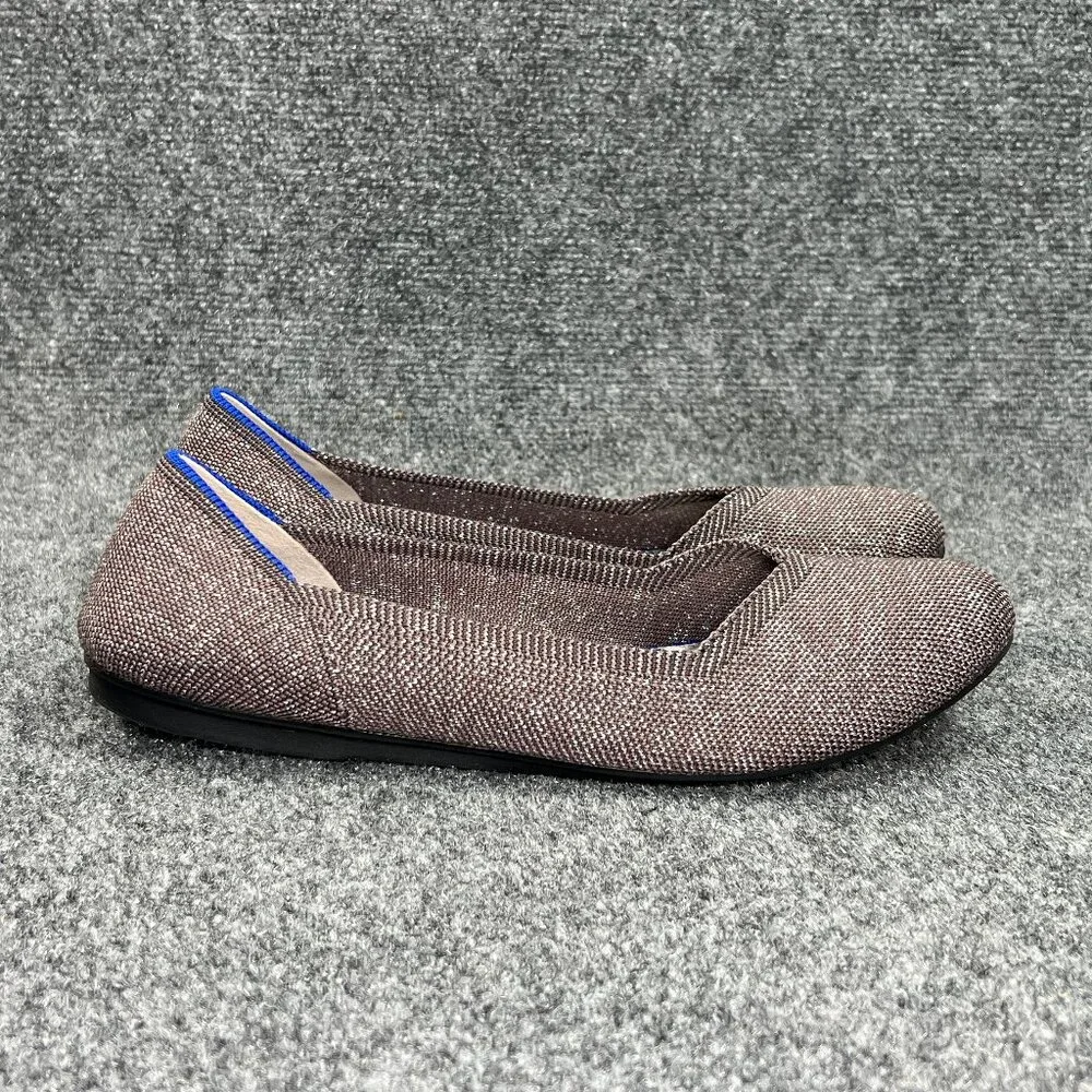 Rothy's The Flat Women's Size 10 Plum Sparkly Slip On Comfort Ballet Flats Shoes